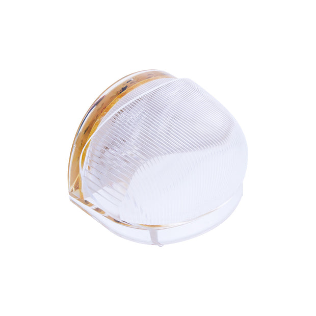 5 LED Dual Function Guide 682-C Headlight Turn Signal Light - Amber LED/Clear Lens