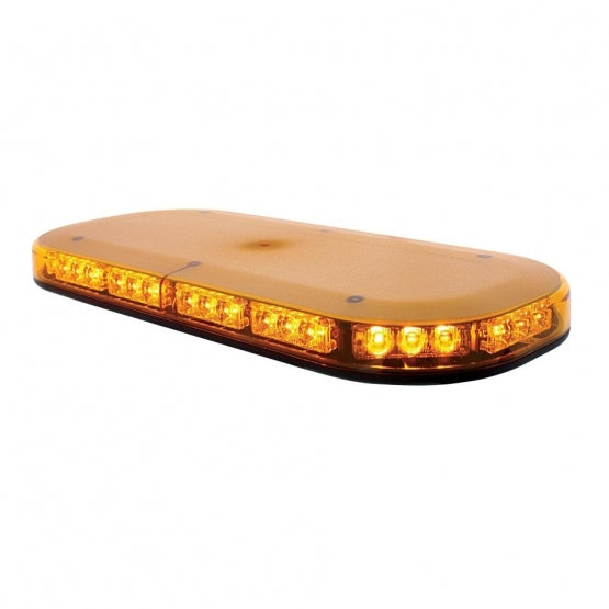 42 High Power LED Micro Warning Light Bar With Amber Lens - Magnet Mount