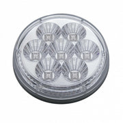 7 LED 4" Round Reflector Light (Stop, Turn & Tail) - Red LED/Clear Lens