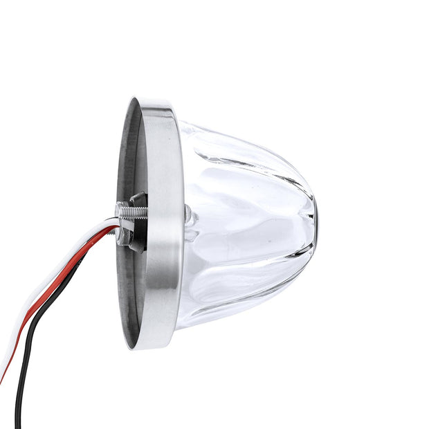 Glass Watermelon Light Kit With 4 LED Light-White LED/Clear Lens