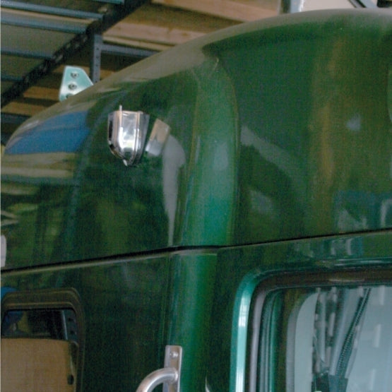 Chrome Plastic Cab Mounted Antenna Cover For PB 587 (2012-2021) And FL Cascadia (2011 &amp; Older)