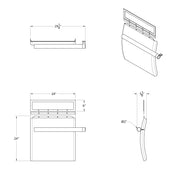 24" x 24" Stainless Competition Series Quarter Fender Set - Tube Bracket (Pair)
