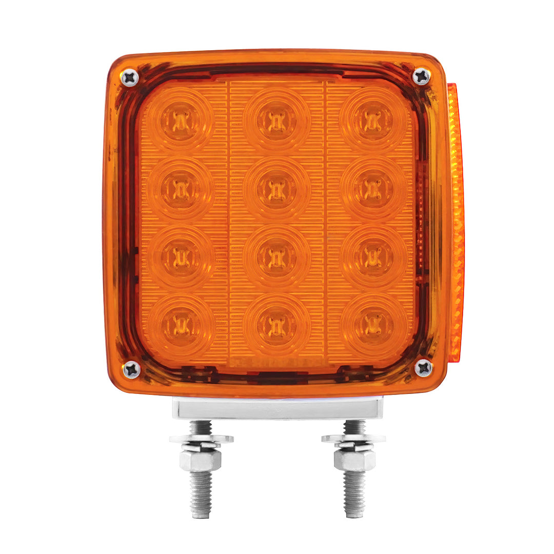 27 LED Double Face Turn Signal Light (Driver) - Amber &amp; Red LED/Amber &amp; Red Lens