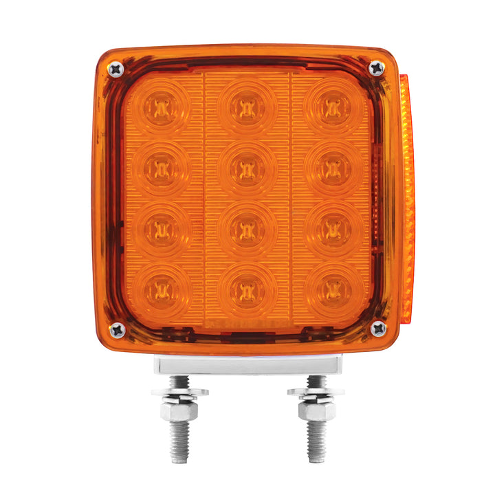 27 LED Double Face Turn Signal Light (Driver) - Amber &amp; Red LED/Amber &amp; Red Lens