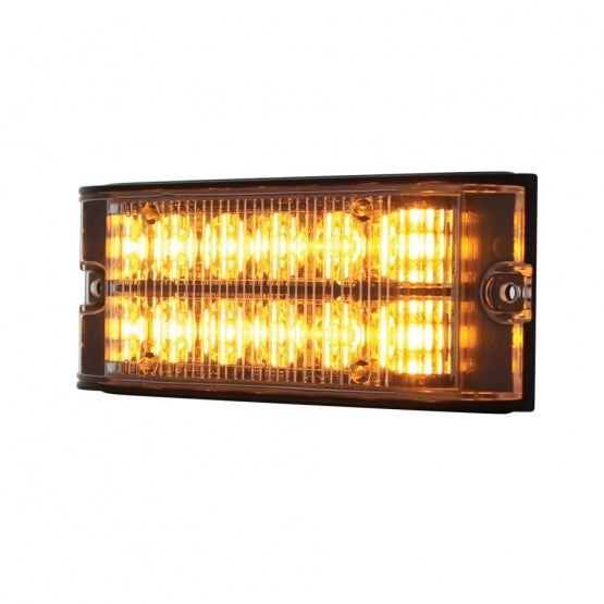 12 High Power LED Low Profile Warning Lighthead - Amber LED