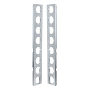 Peterbilt Stainless Front Air Cleaner Bracket Only - 16 Light Cutouts (Pair)