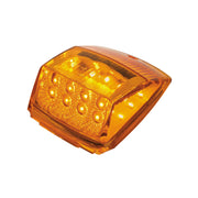 17 LED Reflector Square Cab Light - Amber LED/Amber Lens