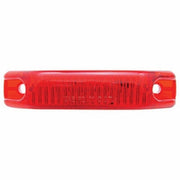 6 LED Rectangular Streamline Light (Clearance/Marker) - Red LED/Red Lens