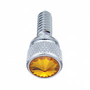 1/4"-20 Knurled Head Dash Screw For Peterbilt - Amber Crystal (14-Pack)