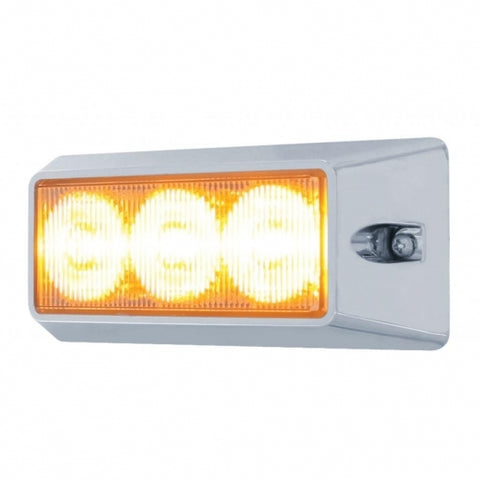 3 High Power LED Warning Light - Amber LED