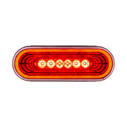 22 LED 6" Oval Abyss Light (Stop, Turn & Tail) - Red LED/Red Lens