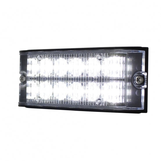 12 High Power LED Low Profile Warning Lighthead - White LED