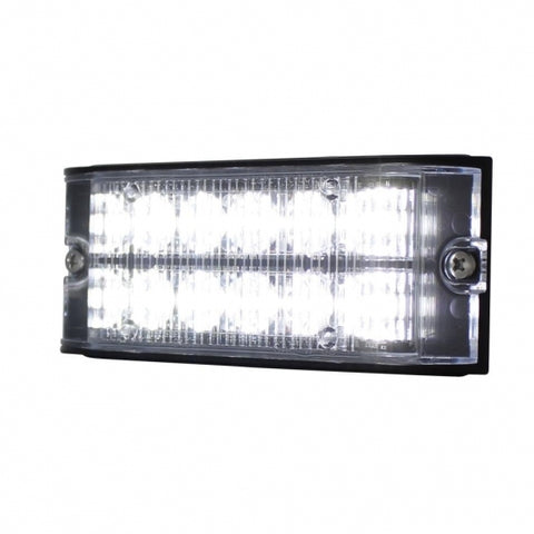 12 High Power LED Low Profile Warning Lighthead - White LED