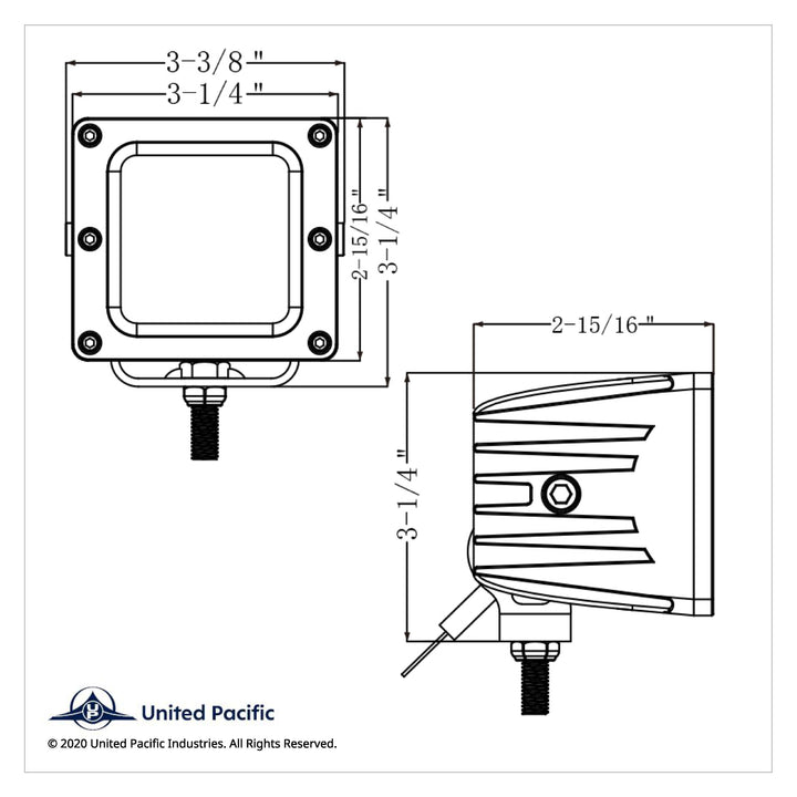 4 High Power LED Work Light - Spot Light