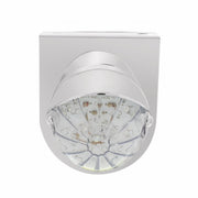 Stainless Light Bracket With 19 LED Bullet Style Grakon 1000 Light & Visor - Amber LED/Clear Lens