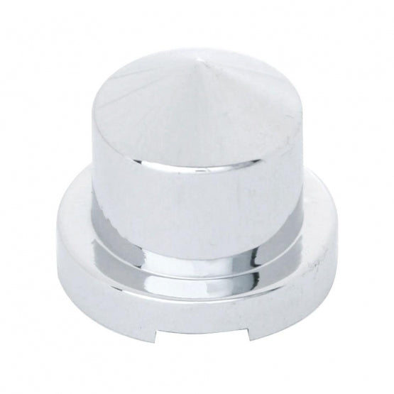 7/16" x 3/4" Chrome Plastic Pointed Nut Covers - Push-On (10-Pack)