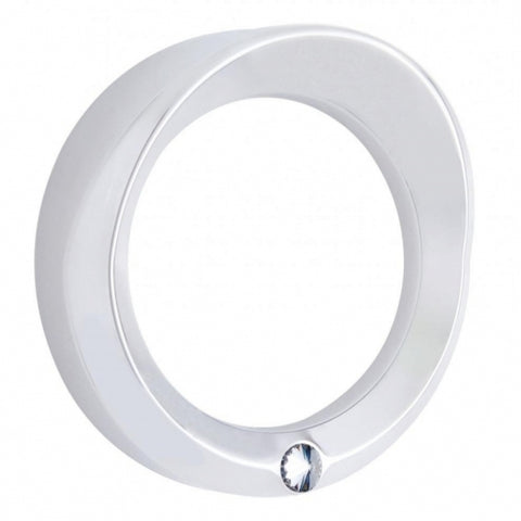Signature Series Speed/Tachometer Gauge Bezel With Visor For Kenworth - Clear Crystal