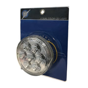 14 LED 4" Round Double Fury Light (Stop, Turn & Tail) - Red & Blue LED/Clear Lens