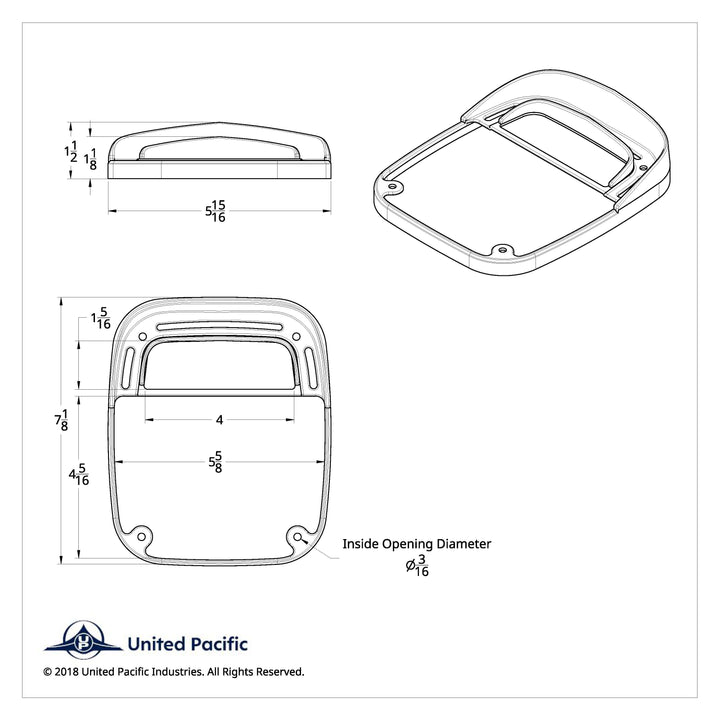 Universal Combination Tail Light Bezel
