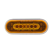 22 LED 6" Oval Abyss Light (Turn Signal) - Amber LED/Amber Lens