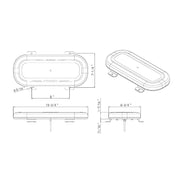 42 High Power LED Micro Warning Light Bar - Permanent Mount