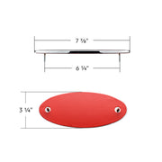 Chrome Die Cast Oval Emblem- Canada Flag