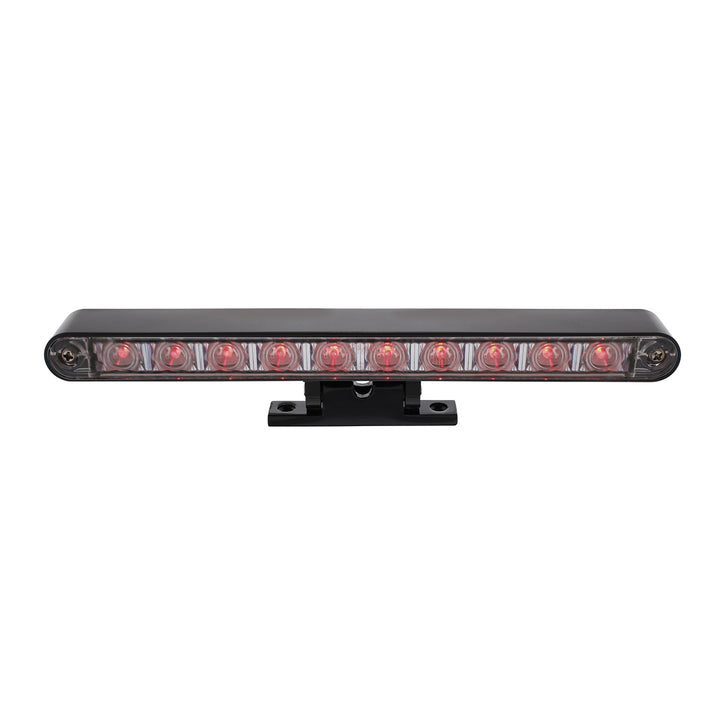 10 LED Dual Function 3rd Brake Light With Black Swivel Pedestal Base - Red LED/Clear Lens
