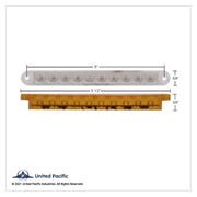10 LED 6-1/2" Light Bar Only (Stop, Turn & Tail) - Red LED/Red Lens