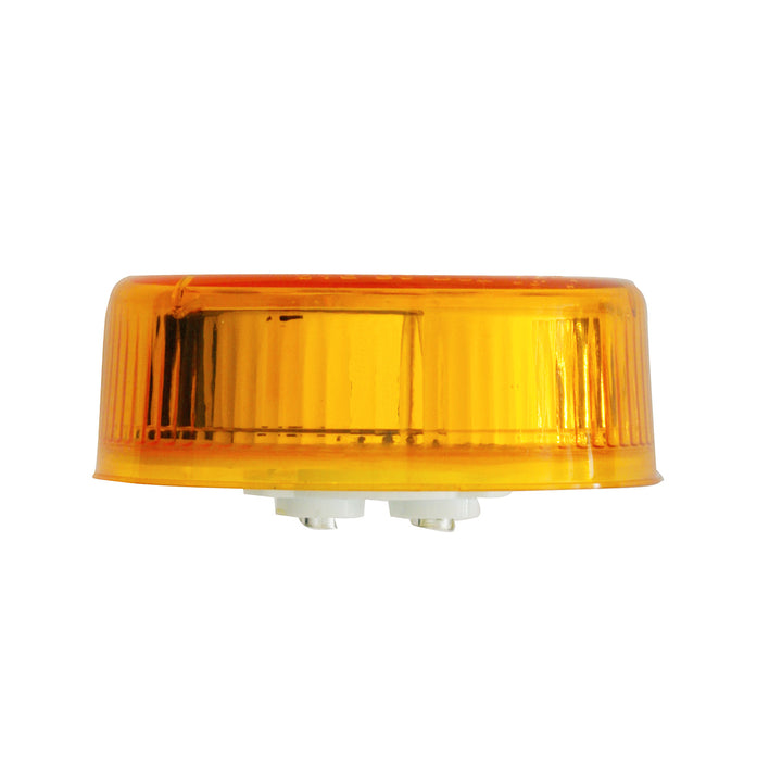 9 LED 2-1/2" Round Pure Reflector Light (Clearance/Marker) - Amber LED/Amber Lens