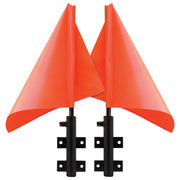 Warning Flag Holder - Black (Pair)