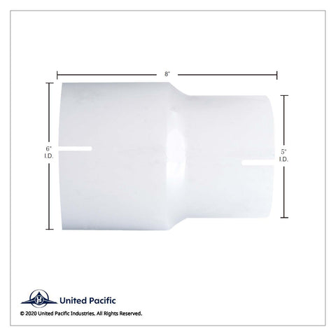 Chrome Reducer 6" I.D. To 5" I.D.