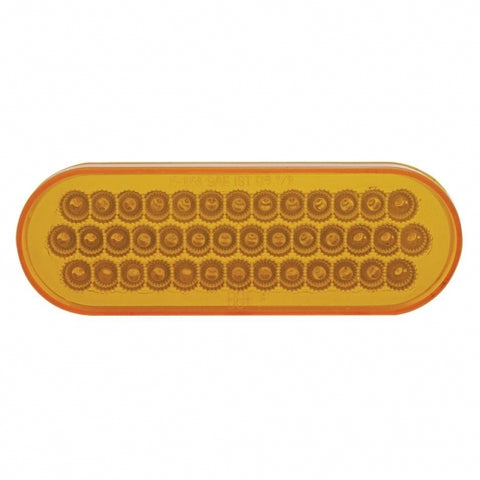40 LED Oval Turn Signal Light - Amber LED/Amber Lens