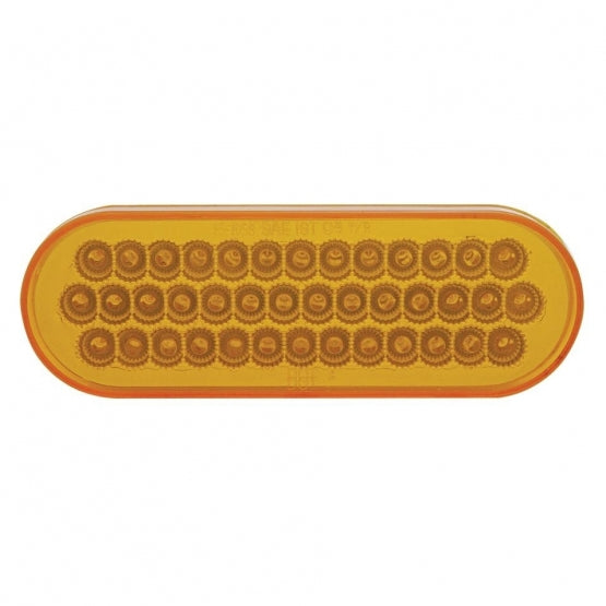 40 LED Oval Turn Signal Light - Amber LED/Amber Lens