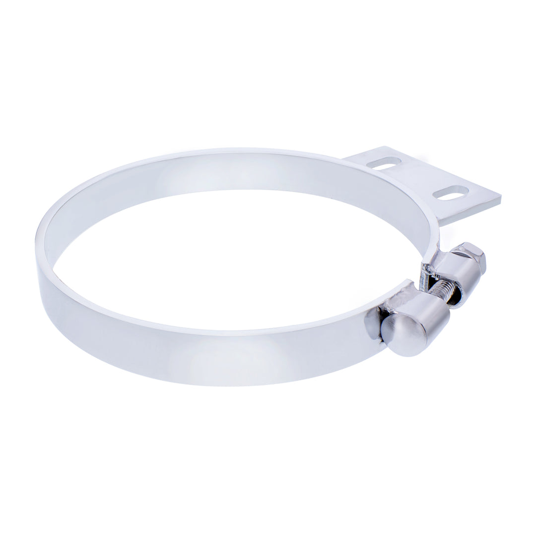 7" Chrome Cab Exhaust Clamp For Peterbilt