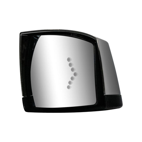 Hood Mirror Assembly W/LED Lights On Mirror Cover & Glass For 2018-2024 Volvo VNL - Passenger