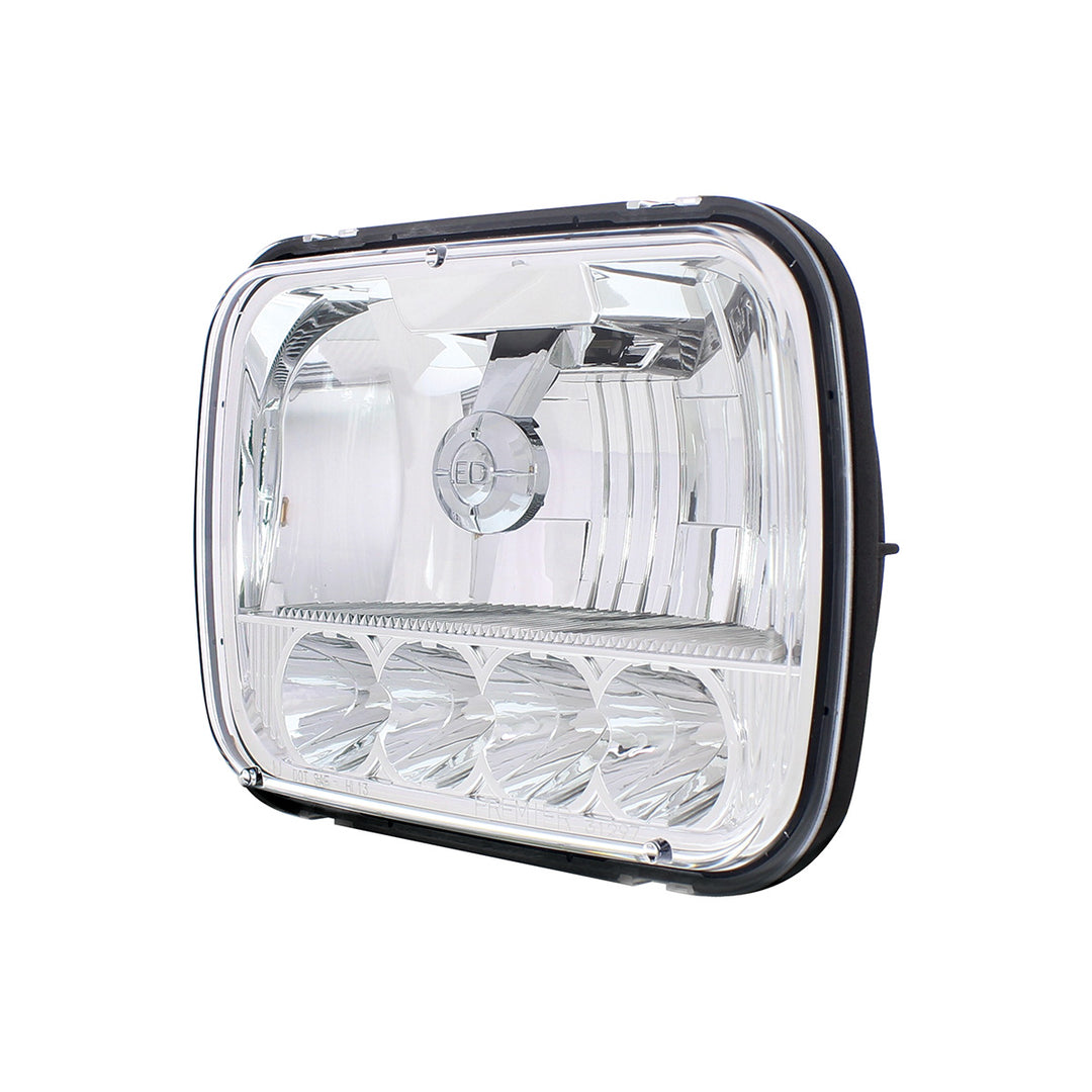 ULTRALIT - 5 High Power LED 5" X 7" Crystal Headlight - High &amp; Low Beam