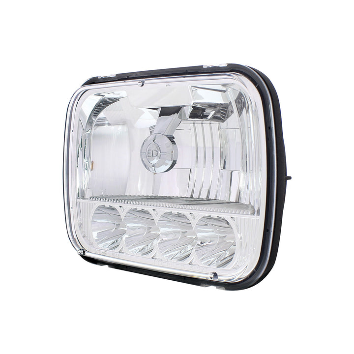 ULTRALIT - 5 High Power LED 5" X 7" Crystal Headlight - High &amp; Low Beam