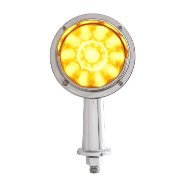 11 LED 2-1/8" Arm Watermelon Honda Light Kit With Visor - Amber LED/Amber Lens