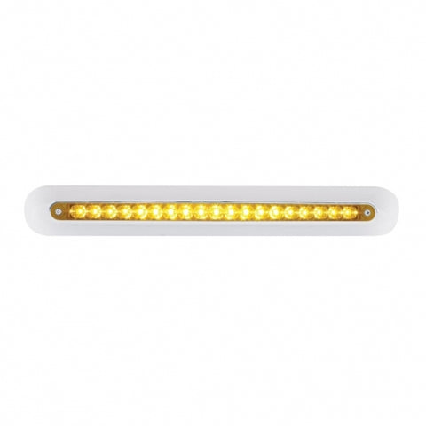 Freightliner 19 LED 12" Mirror Light Bar - Amber LED/Amber Lens
