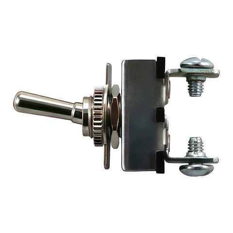 Heavy Duty All Metal Toggle w/ 2 Screw Terminals 20 Amp 12V S.P.S.T. On/Off 1 Pc.