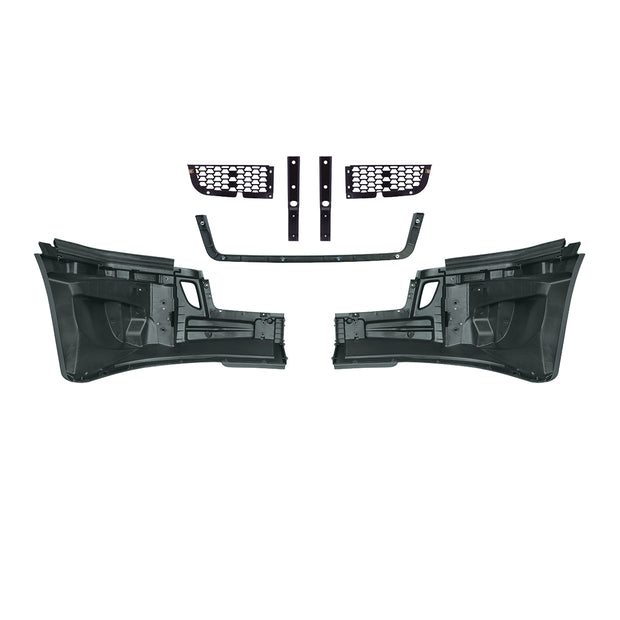 5-Piece Bumper Kit Without Fog Light Opening For 2018-2024 Freightliner Cascadia