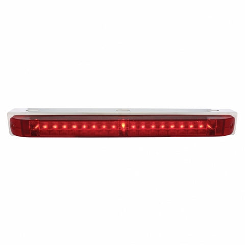 Stainless Light Bracket With 19 LED 17" Light Bar - Red LED/Red Lens