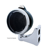 Black Guide 682-C Headlight No Bulb With Dual Mode LED Signal - Clear Lens