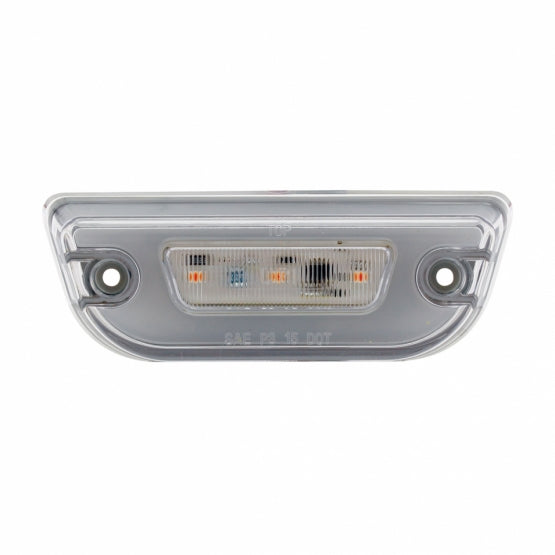11 LED GloLight Cab Light For Peterbilt 579 &amp; Kenworth T680/T770/T880 - Amber LED/Clear Lens