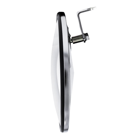 8-1/2" Chrome 320R Convex Mirror - Offset Mounting Stud