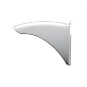 Stainless Steel Visor For 4" X 6" Rectangular Headlight, Curved Top Style