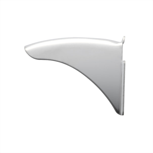 Stainless Steel Visor For 4" X 6" Rectangular Headlight, Curved Top Style