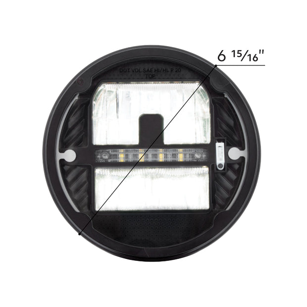ULTRALIT - Heated 7" LED Headlight With White Position Light