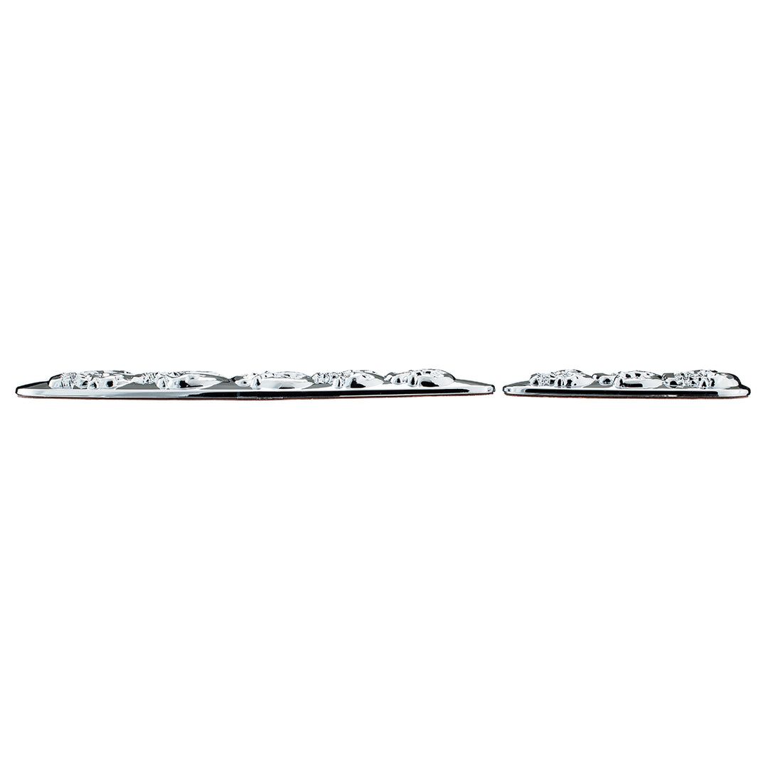 Chrome Skull Swing Arm Accent Set For Harley Motorcycle