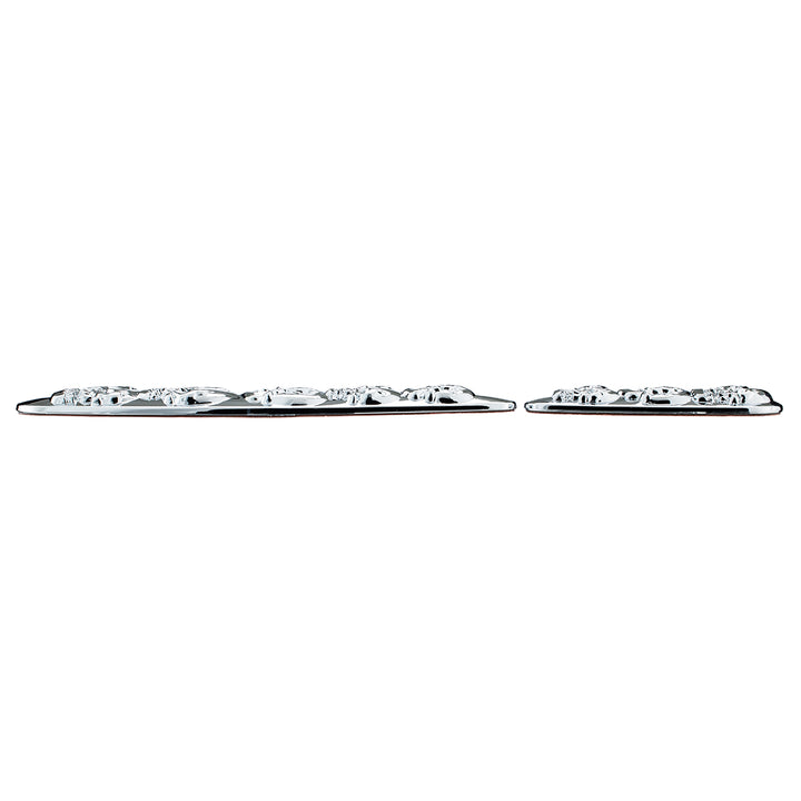 Chrome Skull Swing Arm Accent Set For Harley Motorcycle